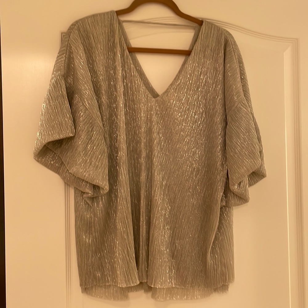 Shimmering evening blouse